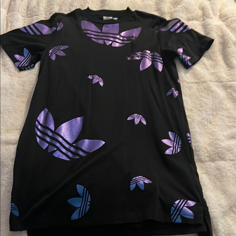Adidas Black and Blue Graphic dress